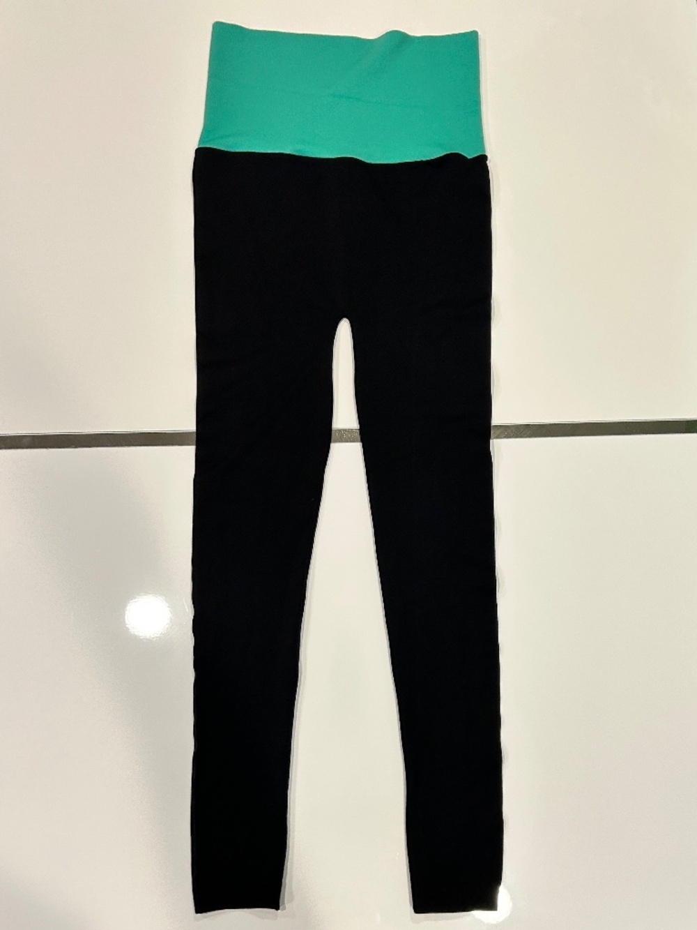 Hige Rise Stretchy Yoga Pants Black Green